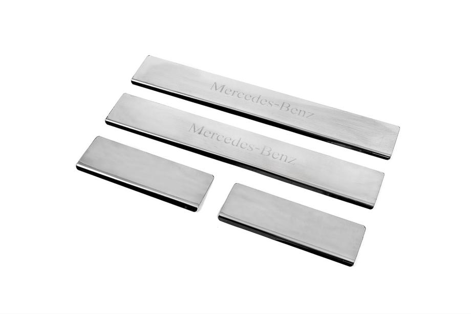 Mercedes ML W164 2005-2011 Einstiegsleisten Carmos V1 (4 Stk, Edelstahl) Image