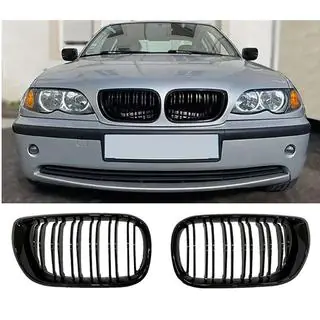 Nieren M-Look DPT (2001-2005, Schwarz Glanz) BMW 3 Series E46 1998-2006 Foto 3