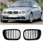 BMW 3 Series E46 1998-2006 Nieren M-Look DPT (für Coupe 2003-2006, Schwarz Glanz) Foto 3