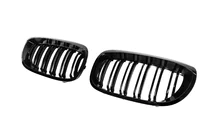 BMW 3 Series E46 1998-2006 Nieren M-Look DPT (für Coupe 2003-2006, Schwarz Glanz) Foto 4