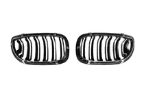 BMW 3 Series E46 1998-2006 Nieren M-Look DPT (für Coupe 2003-2006, Schwarz Glanz) Foto 6