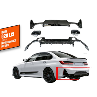 Heckdiffusor mit Endrohren DPT (2022+, M-Performance) BMW 3 Series G20/G21 2018- Foto 1