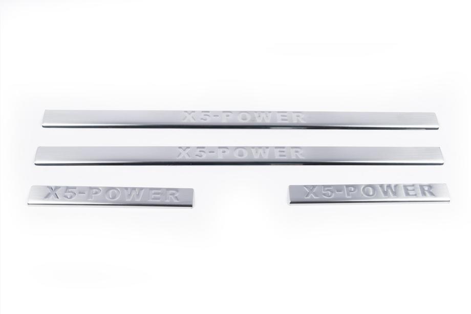 BMW X5 E53 1999–2006 Einstiegsleisten Edelstahl Carmos (4 Stk.) Foto 2