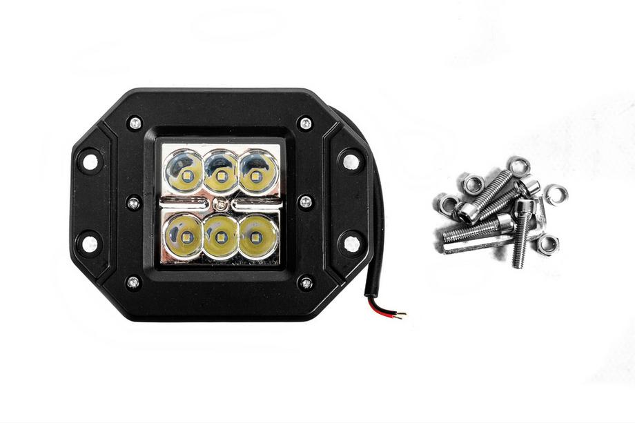 LED Zusatzscheinwerfer mit Halterung Dakar (1 Stk) Foto 3