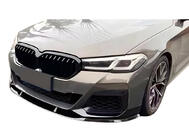 BMW 5er G30/G31 2017–2023 Frontspoiler DPT Lip V2 (für M-Performance 2020-2024, Schwarz Glanz) Foto 1