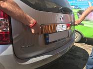 Dacia Duster 2008-2018 Chromleiste über dem Kennzeichen Vollständig (Edelstahl) Foto 3