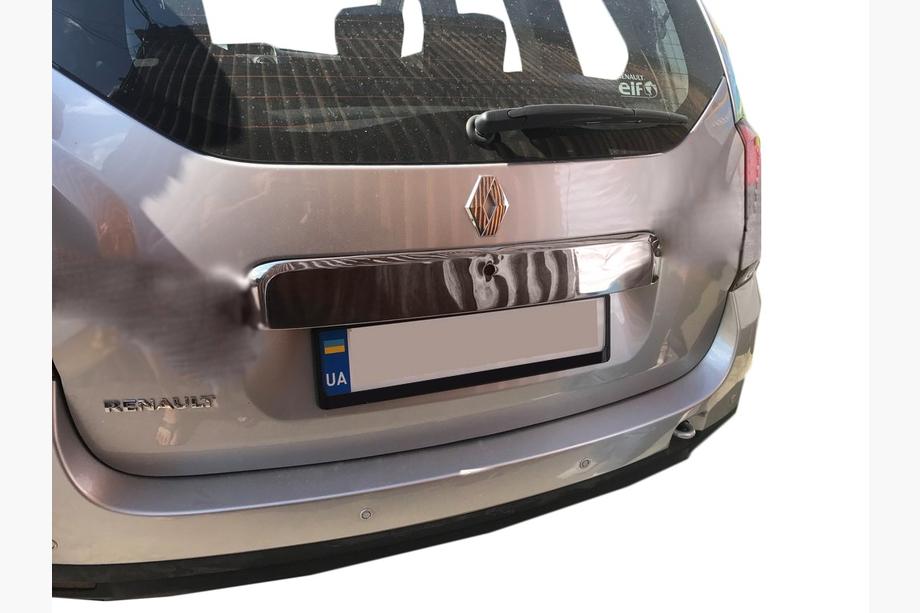 Dacia Duster 2008-2018 Chromleiste über dem Kennzeichen Vollständig (Edelstahl) Image