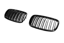 BMW X6 E71 2008–2014 Nieren M-Look V2 (Schwarz Glanz) Foto 3