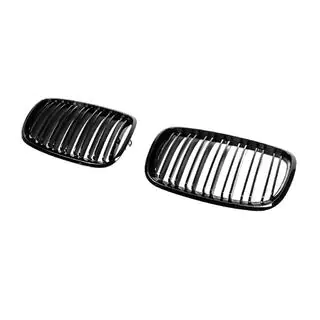 Nieren M-Look V2 (Schwarz Glanz) BMW X6 E71 2008–2014 Foto 3