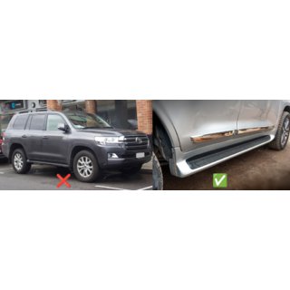 Vordere Schmutzfaenger (2 Stk, fuer Schwellerschutz mit Beleuchtung) Toyota Land Cruiser 200 2007-2021 Foto 2