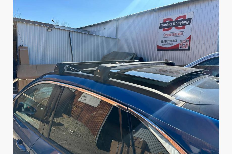 Ford Kuga/Escape 2019- Querträger für integrierte Dachreling mit Schlüssel Ecem V2 (2 Stk) bis 110 cm, Schwarz Foto 2
