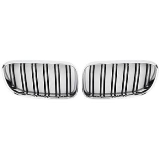 M-Look Nieren (für 2010-2013, Schwarz Glanz mit Chromrahmen) BMW 3 Series E92/E93 2006–2013 Foto 2