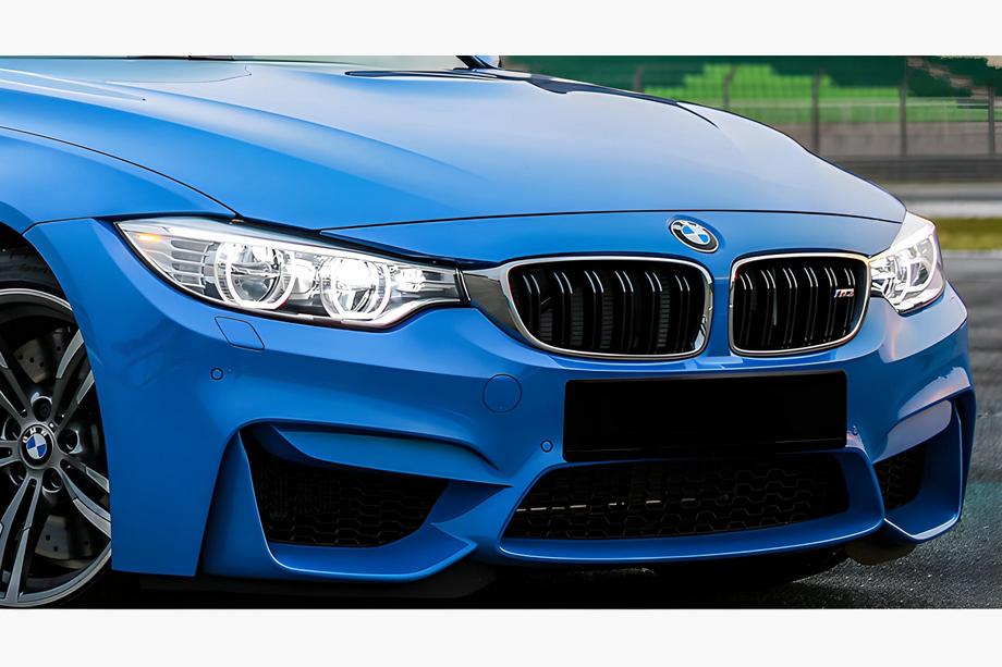 BMW 3 Series F30/F31 2012-2019 Nieren M-Look (Schwarz Glanz mit Chromrahmen) Image