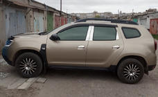 Dacia Duster 2008-2018 Edelstahl Türsäulen Zierleisten (6 Stk) Foto 1