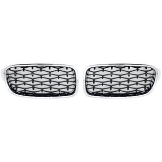Nieren Diamond Black mit Chromrahmen BMW 3 Series F30/F31 2012-2019 Foto 2