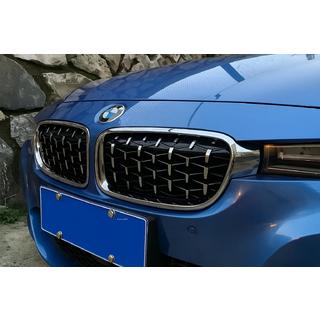 Nieren Diamond Silver (Chrom Rahmen) BMW 3 Series F30/F31 2012-2019 Foto 1