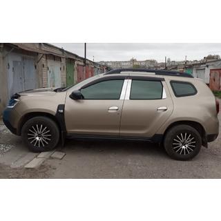 Edelstahl Türsäulen Zierleisten (6 Stk) Renault Duster 2008–2017 Foto 1