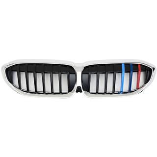 Nieren 1 Bar (2018-2022, M-Color mit Chromrahmen) BMW 3 Series G20/G21 2018- Foto 2