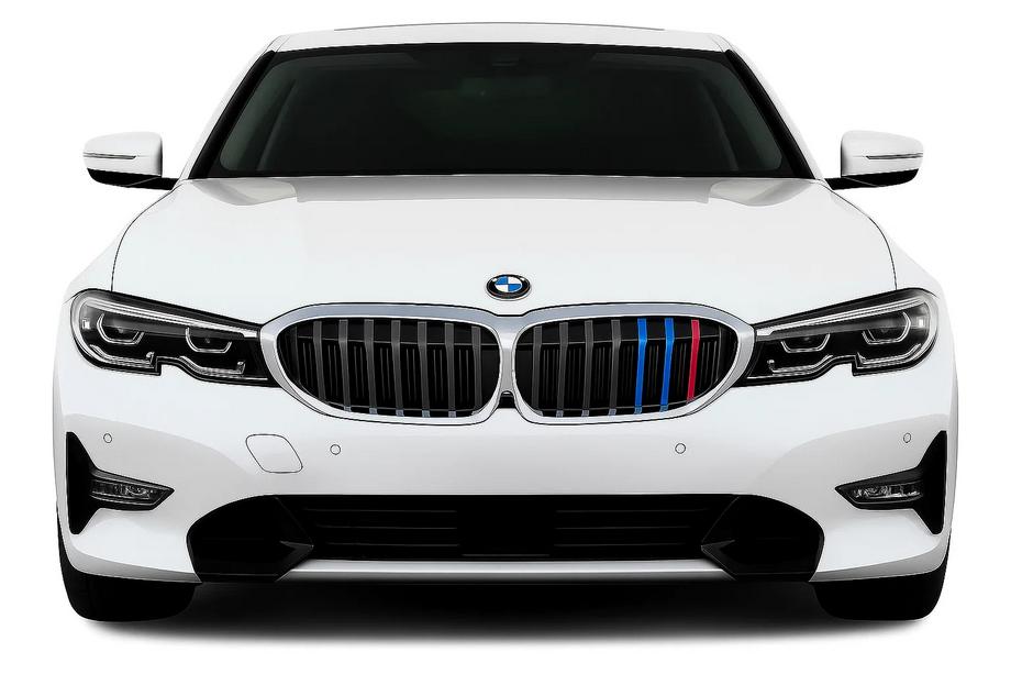BMW 3 Series G20/G21 2018- Nieren 1 Bar (2018-2022, M-Color mit Chromrahmen) Image