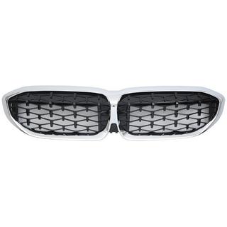Nieren Diamond Black (2018-2022, Chrom Rahmen) BMW 3 Series G20/G21 2018- Foto 2