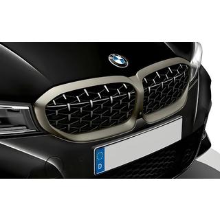 Nieren Diamond Silver (2018-2022, mattchrom Rahmen) BMW 3 Series G20/G21 2018- Foto 1