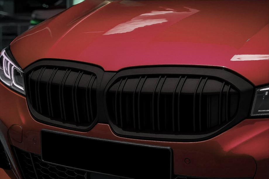 BMW 3 Series G20/G21 2018- Nieren M-Look (2022+, Schwarz Matt) Image