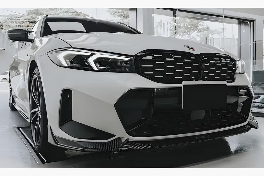 BMW 3 Series G20/G21 2018- Nieren Diamond Silver (2022+, schwarzer Rahmen) Image