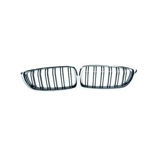Nieren M-Look (Schwarz Glanz mit Chromrahmen) BMW 4 Series F32/F33/F36 2012-2020 Foto 2