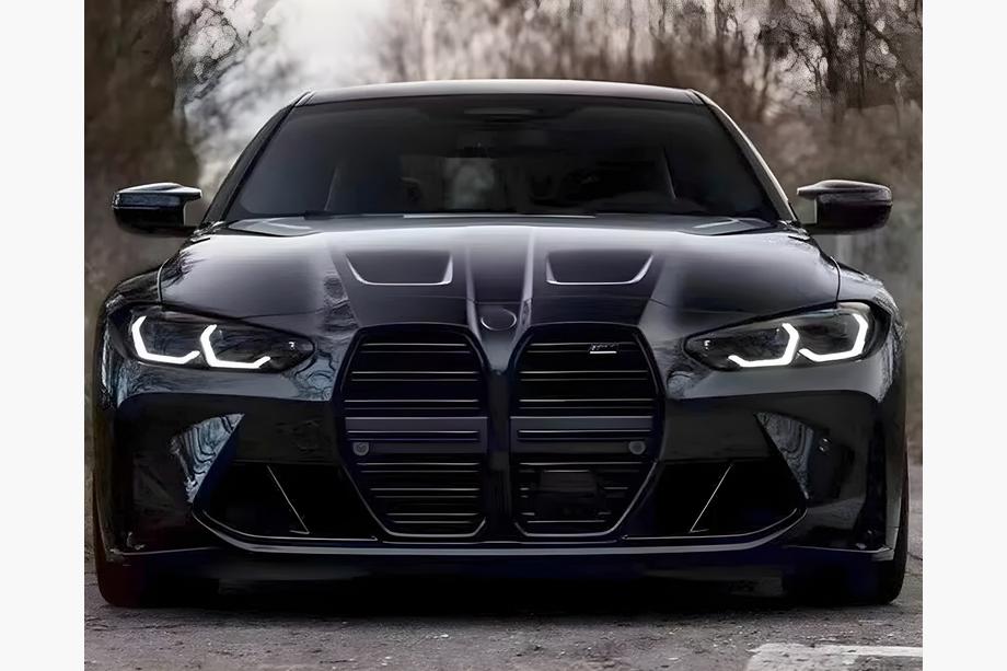 BMW 4 Series G22/23/26 2020- Nieren M-Look (für G26, Schwarz Matt) Image