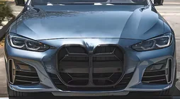 BMW 4 Series G22/23/26 2020- CS-Style Nieren (für G26, Schwarz Glanz) Foto 1