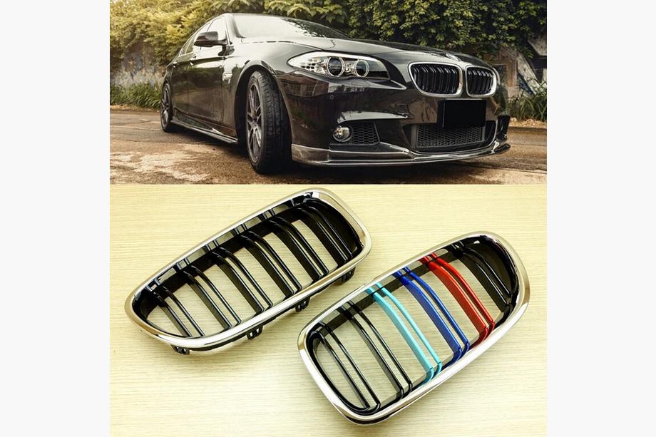 BMW 5 Series F10/F11 2010–2016 Nieren M-Look (M-Color mit Chromrahmen) Foto 3