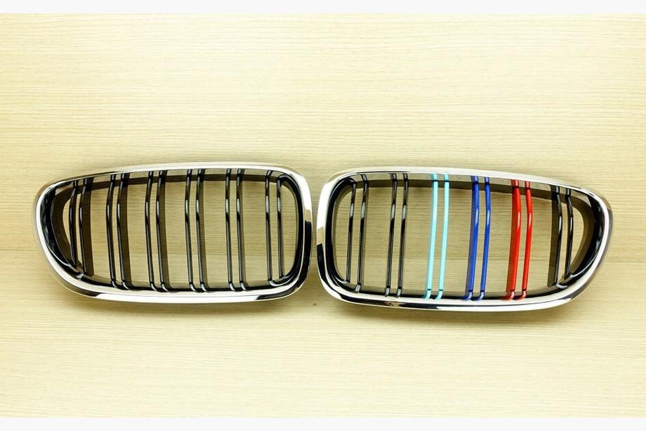 BMW 5 Series F10/F11 2010–2016 Nieren M-Look (M-Color mit Chromrahmen) Foto 2