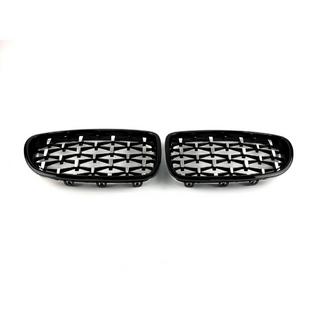 Diamond Silver Nieren (schwarzer Rand) BMW 5 Series F10/F11 2010–2016 Foto 4