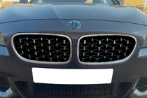 BMW 5 Series F10/F11 2010–2016 Nieren Diamond Silver (Chrom Rahmen) Foto 1