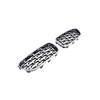 Nieren Diamond Silver (Chrom Rahmen) BMW 5 Series F10/F11 2010–2016 Foto 3