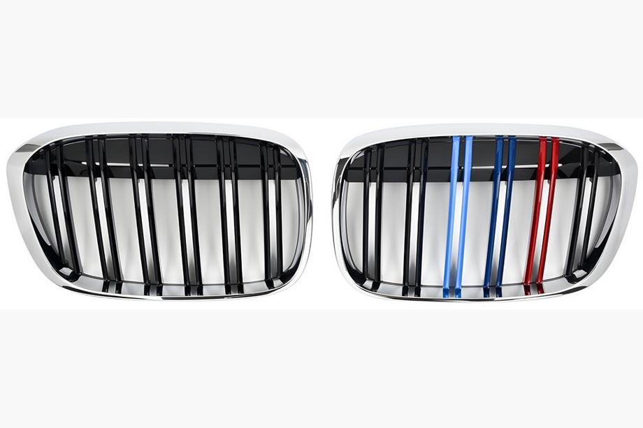 BMW X1 F48 2015-2022 Nieren M-Look (2015-2019, M-Color mit Chromrahmen) Foto 2