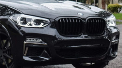 BMW X3 G01 2018- Nieren 1 Bar (2018-2021, Schwarz Glanz) Foto 4