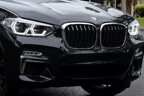BMW X3 G01 2018- Nieren 1 Bar (2018-2021, Schwarz Glanz mit Chromrahmen) Foto 1