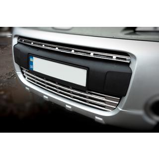 Chrom Kühlergrill Abdeckungen (2-tlg., Edelstahl) Citroen Berlingo 2008-2018 Foto 3