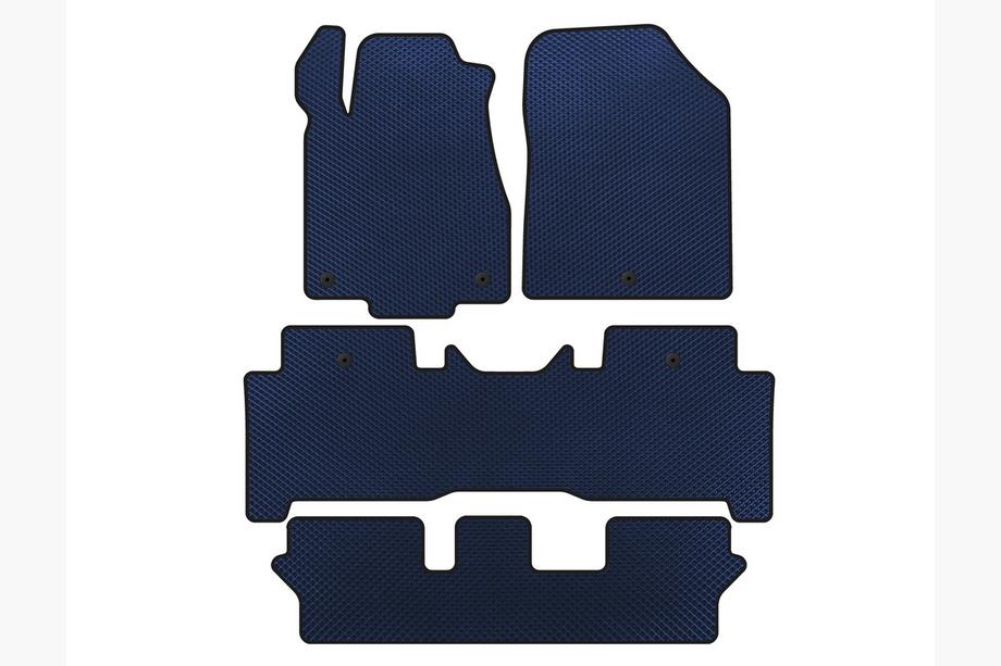 Acura MDX 2007-2013 EVA Fußmatten (3 Reihen, Blau) Image