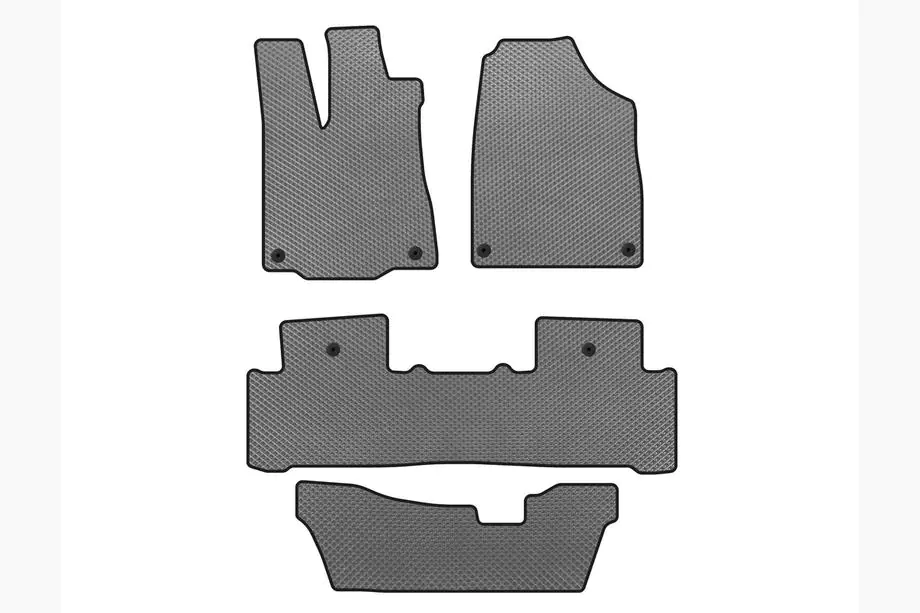Acura MDX 2013-2020 EVA Fußmatten (3 Reihen, Grau) Image