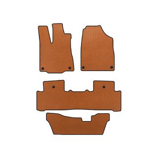 EVA Fußmatten (3 Reihen, Orange)