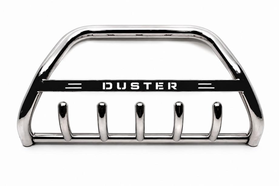 Renault Duster 2008–2017 Frontbügel mit Schriftzug WT004 (Edelstahl) Foto 3