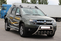 Dacia Duster 2008-2018 Frontbügel mit Schriftzug WT004 (Edelstahl) Foto 2