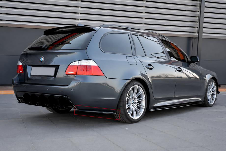 BMW 5 Series E60/E61 2003-2010 Heck Flaps Aufsätze DPT (Schwarz Glanz) Image