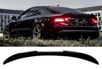 Audi A7 2010-2018 DPT V2 Spoiler (Limousine, Schwarz Hochglanz) Foto 1