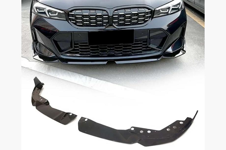 BMW 3 Series G20/G21 2018- Frontlippe DPT V-2 (für 2022+, M Technic, Schwarz Glanz) Image
