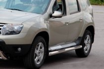 Dacia Duster 2008-2018 Seitliche Rohre mit Einsätzen (2 Stk., Edelstahl) Foto 6