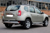 Dacia Duster 2008-2018 Seitliche Rohre mit Einsätzen (2 Stk., Edelstahl) Foto 4