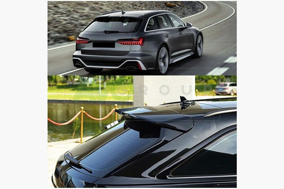Audi A6 C8 2018–2025 DPT V2 Spoiler (Avant, Schwarz Hochglanz) Image